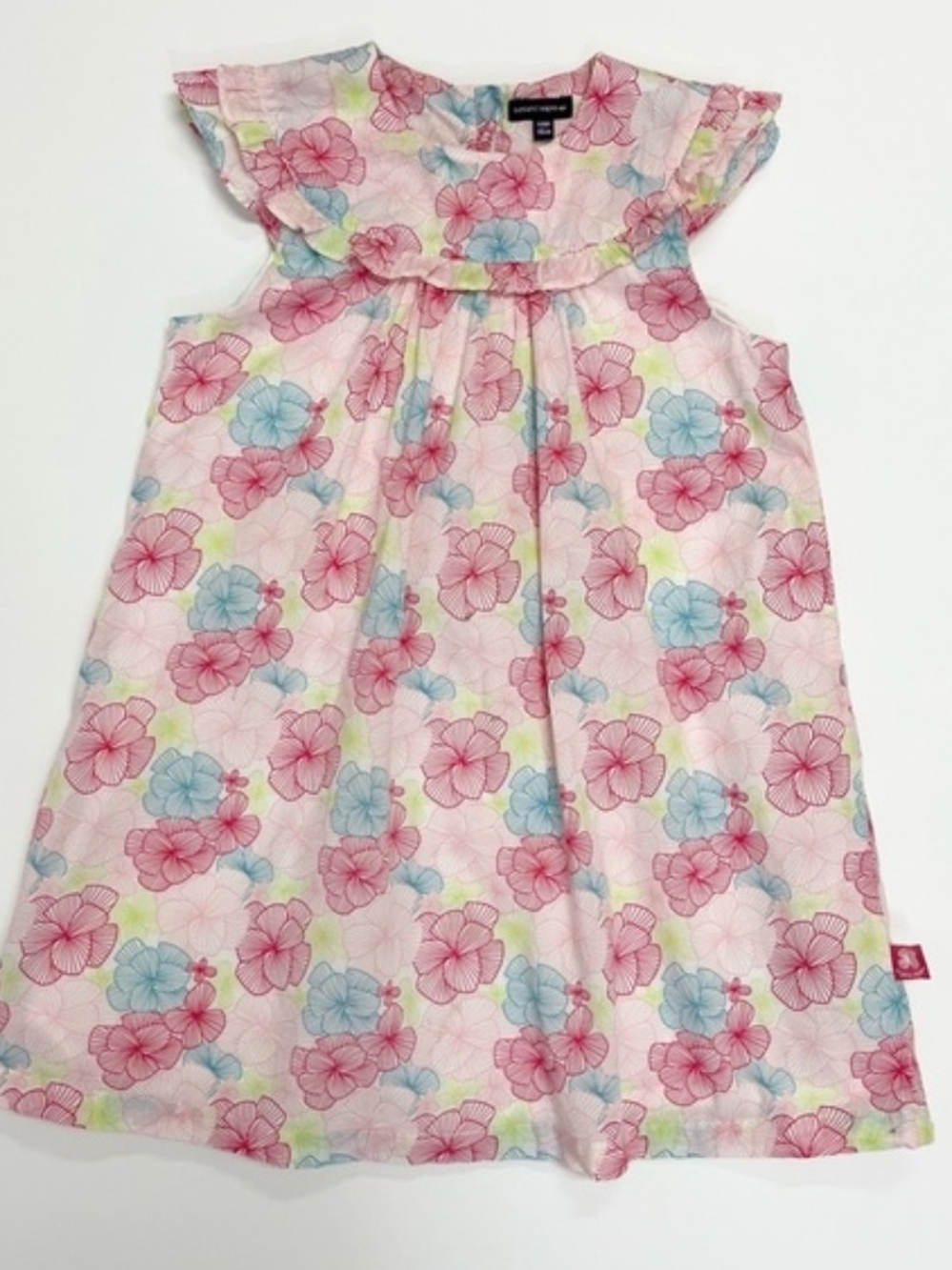 Sergent Major Hibiscus Floral Ruffle Dress - Size 6